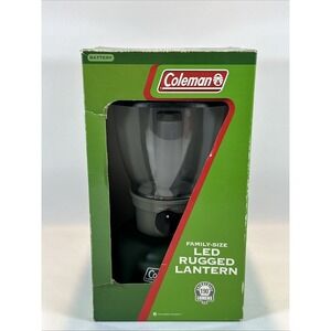 Coleman Family Size LED Rugged Lantern 190 Lumens Open Box Needs 8D Batteries